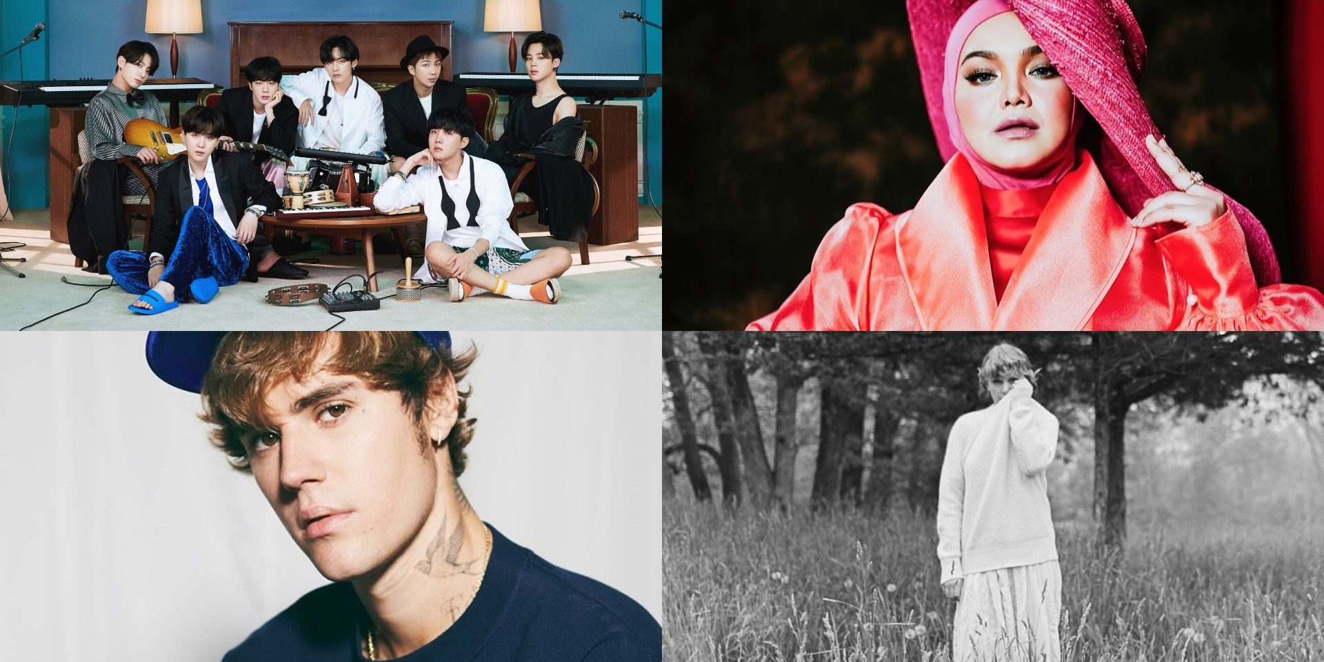 Spotify 2020 Wrapped Malaysia: BTS, Dato' Sri Siti Nurhaliza, Justin Bieber, Taylor Swift, and more emerge as most streamed artists